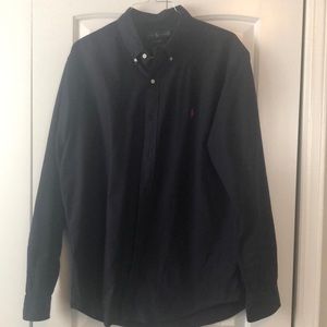 Mens Ralph Lauren button down long sleeve shirt XXL Navy